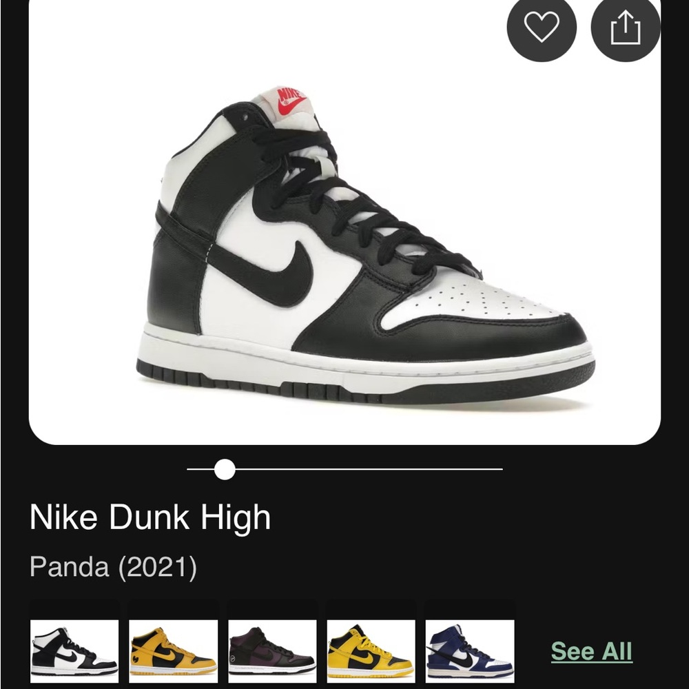 Nike Dunk High Panda Black White Womens Sneakers